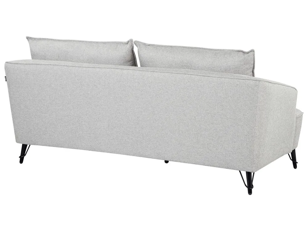 Fabric Living Room Set Grey HOBRO