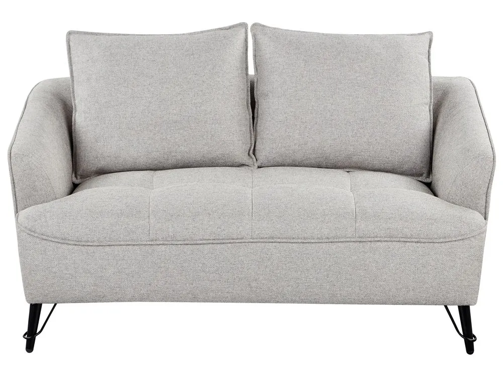 Fabric Living Room Set Grey HOBRO