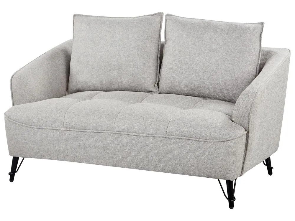 Fabric Living Room Set Grey HOBRO