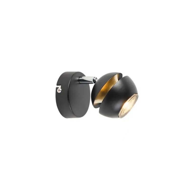 Faretto moderno nero interno dorato BUELL DELUXE
