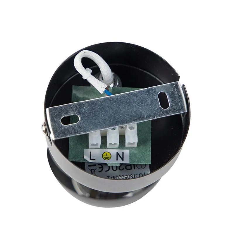 Faretto moderno nero interno dorato BUELL DELUXE