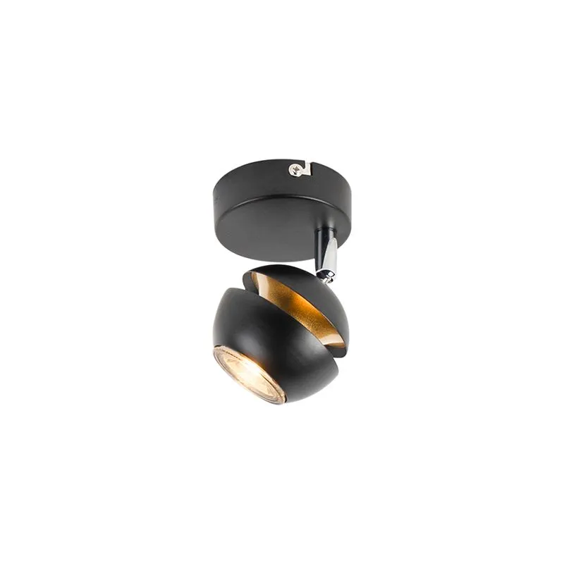 Faretto moderno nero interno dorato BUELL DELUXE
