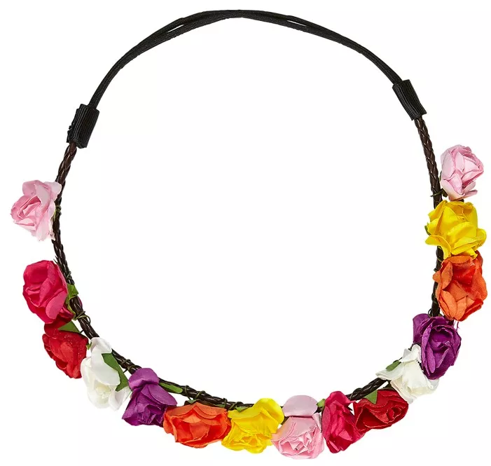 Fascia capelli fiori hippie anni '70
