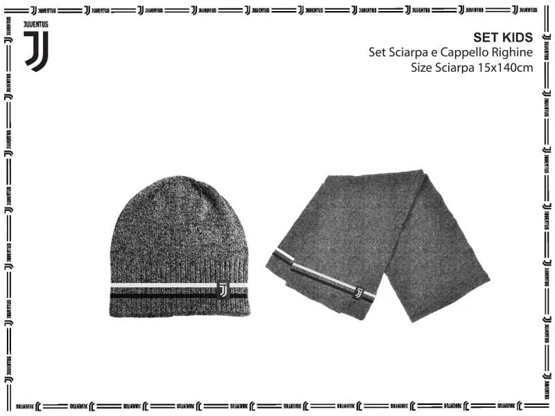 FC JUVENTUS SET CAPPELLO + SCIARPA KIDS