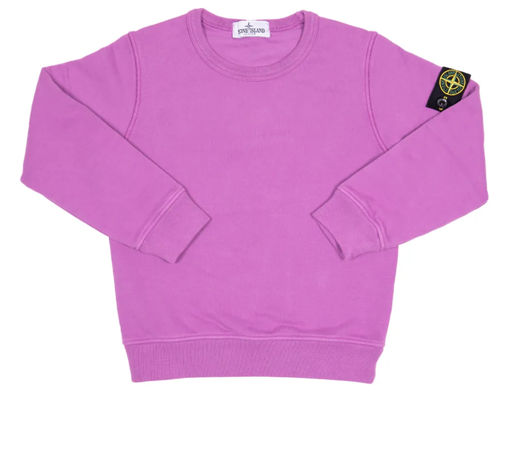Felpa fucsia con logo per bambini