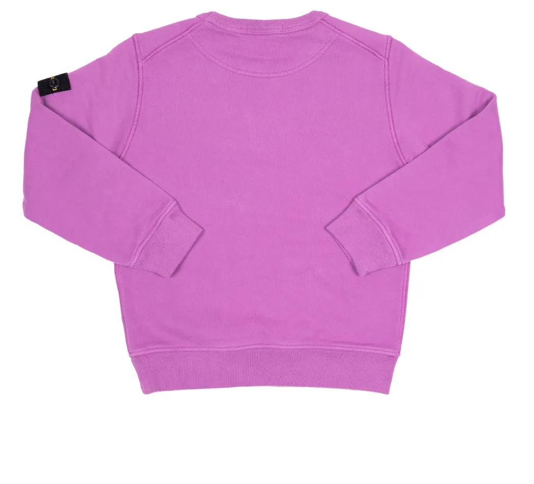 Felpa fucsia con logo per bambini