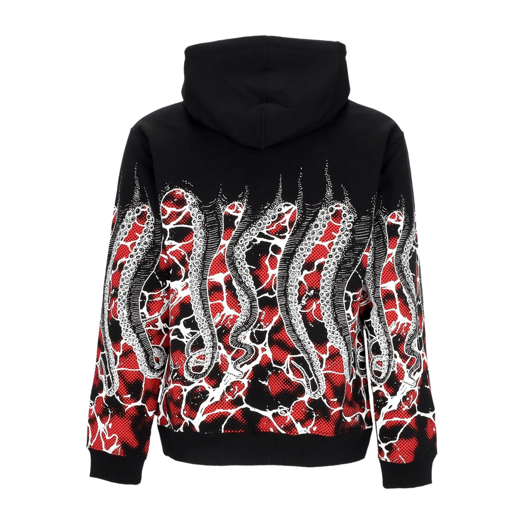 Felpa Leggera Cappuccio Uomo Marble Hoodie Black