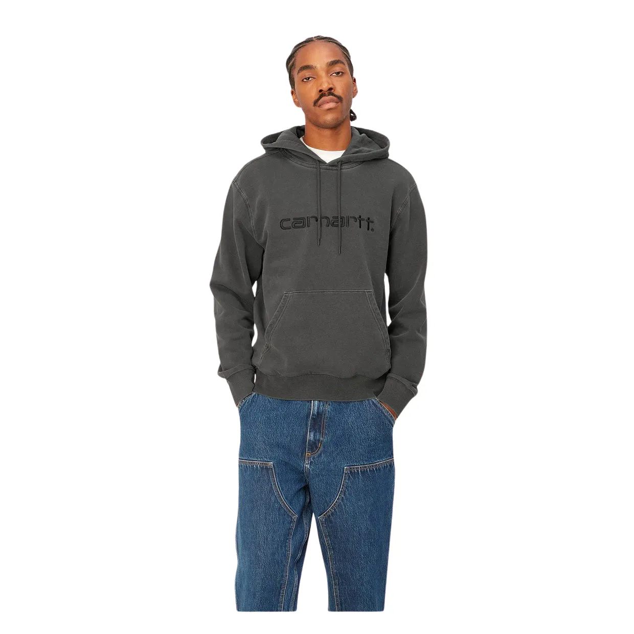 Felpa Uomo Carhartt WIP Hooded Duster Nero