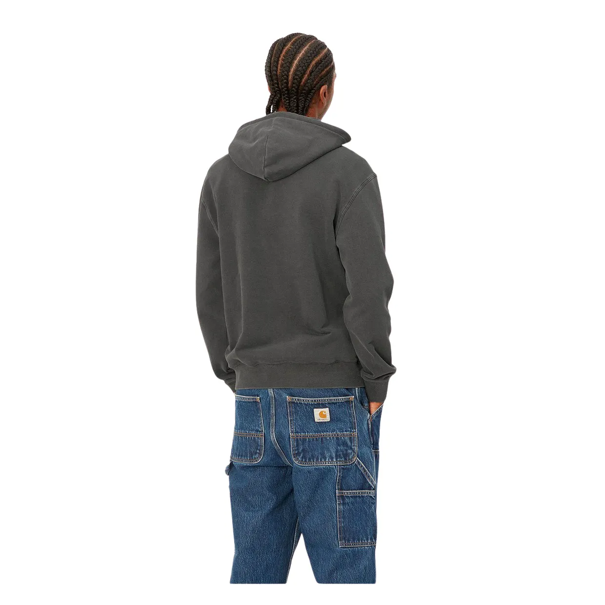 Felpa Uomo Carhartt WIP Hooded Duster Nero