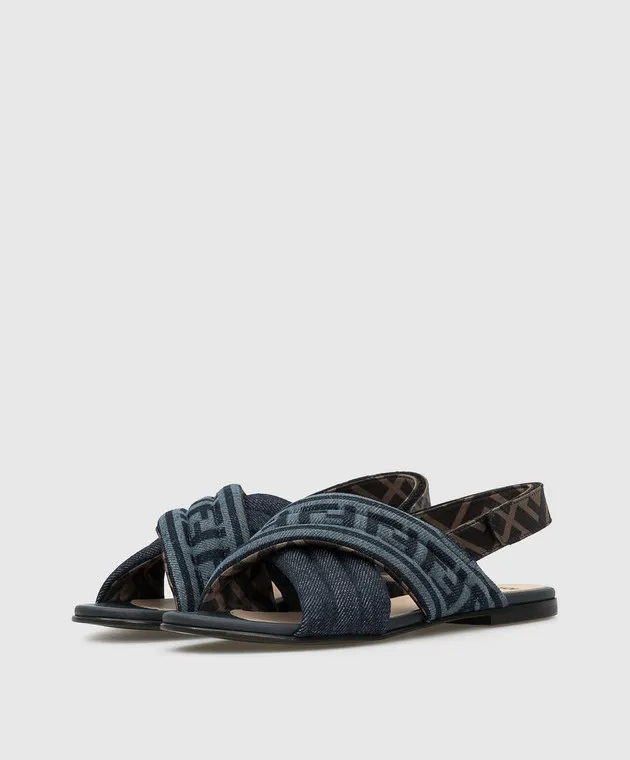 Fendi Sandali blu per bambini JFR323AEGU3236