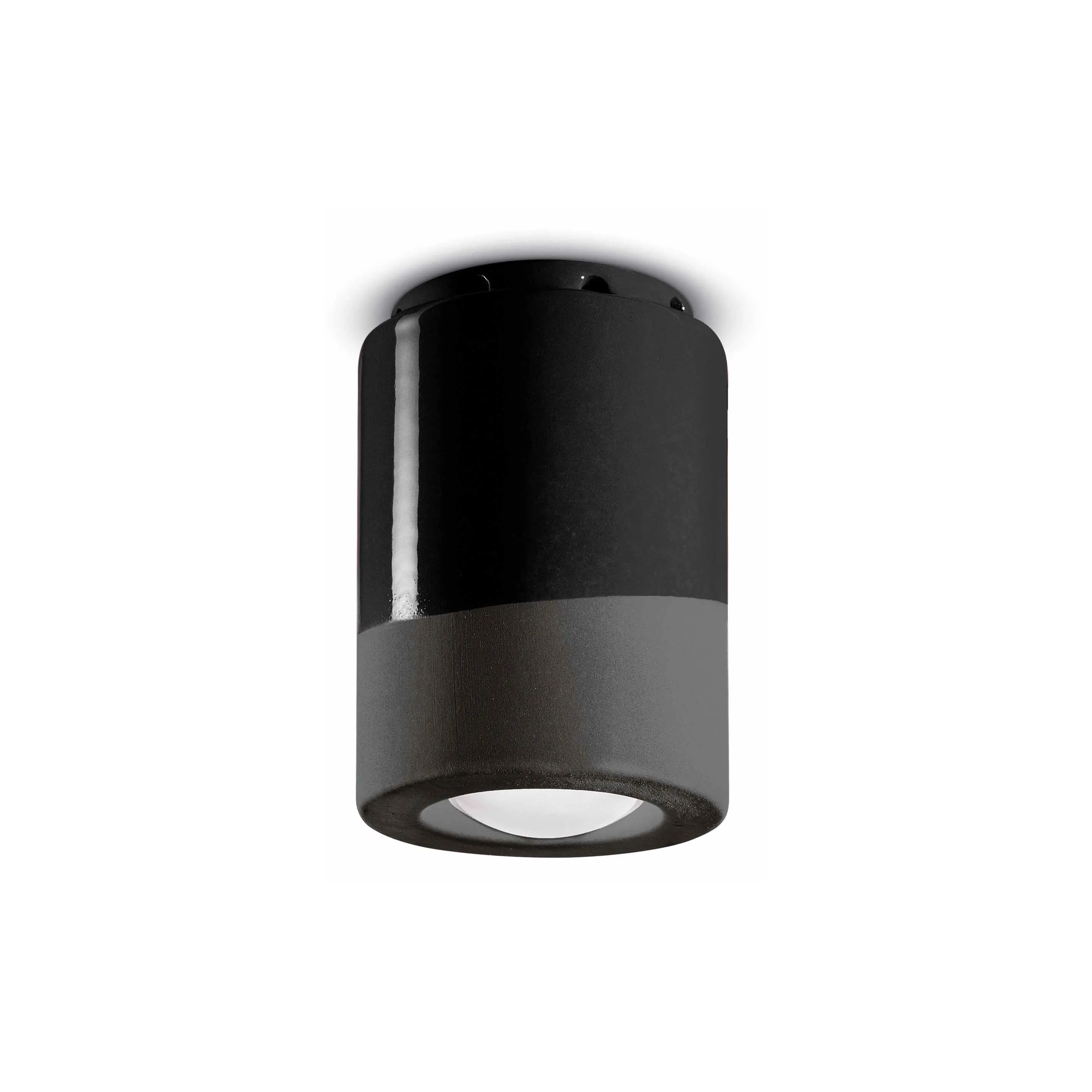 FerroLuce  Faretto da soffitto piccolo rotondo interamente in ceramica dal design moderno Pi - 28W