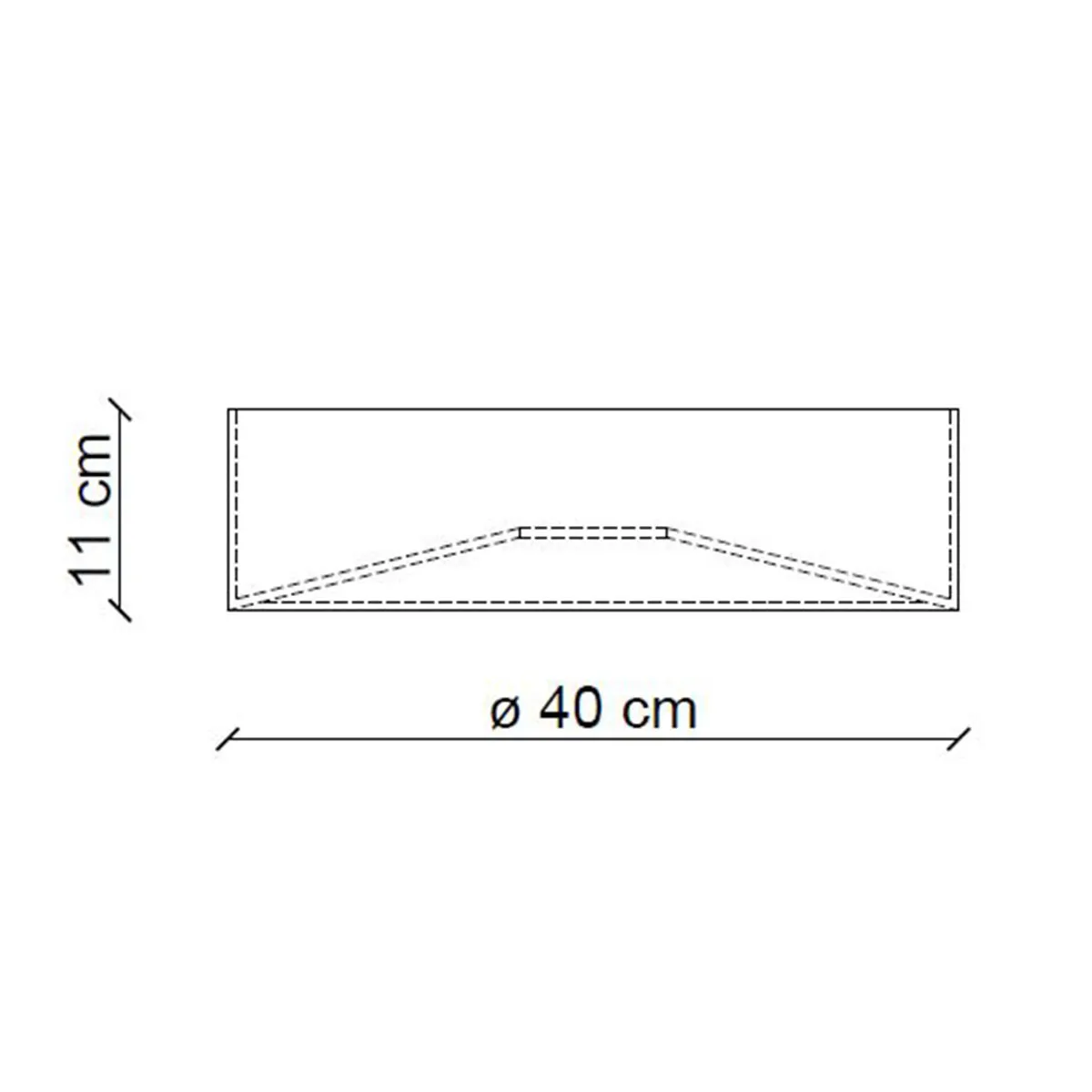 FerroLuce  Plafoniera a soffitto grande rotonda interamente in ceramica dal design moderno Pi - 77W