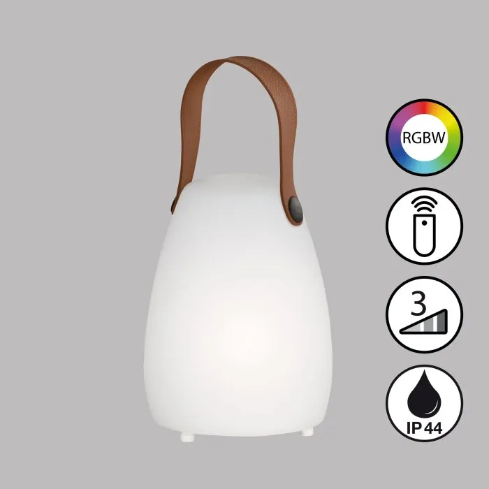 FHL easy Ruby Lampada da tavolo LED Bianco, 1-Luce, Telecomando, Cambia colore