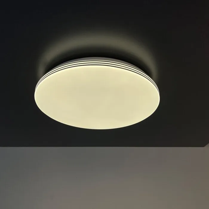 Fischer-Honsel Faro Plafoniera LED Bianco, 1-Luce