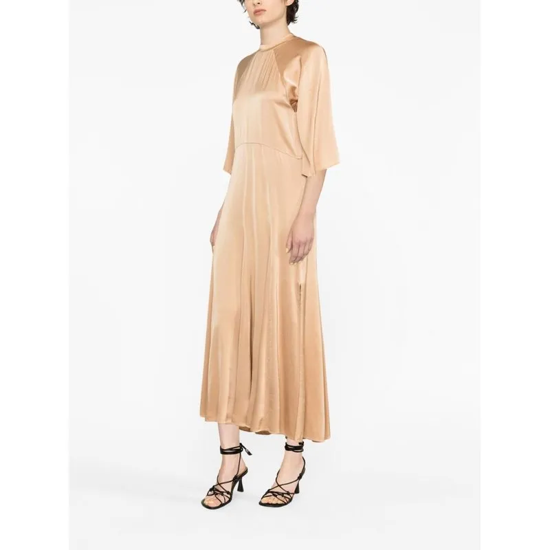 Forte_Forte  Abito couture in raso di seta pesante elasticizzato