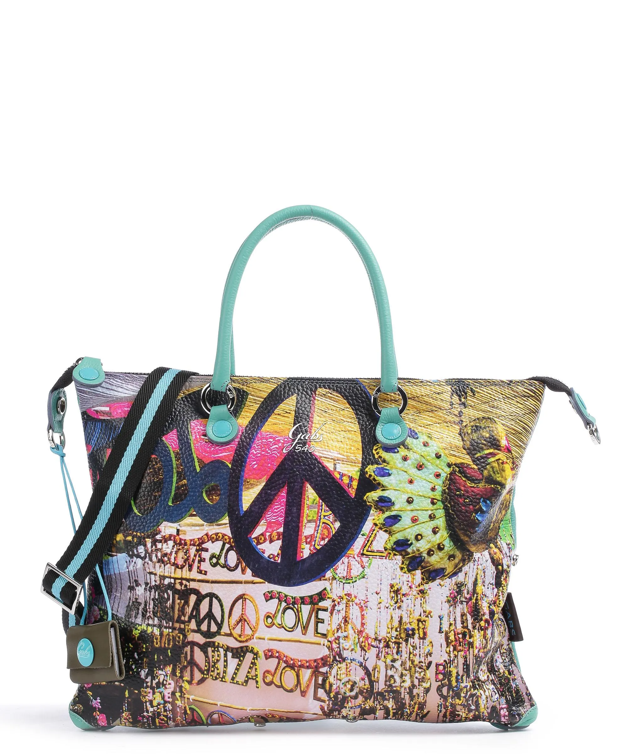  Gabs Trip G3 Plus Holiday Borsa a mano pelle di vitello grana multicolore  