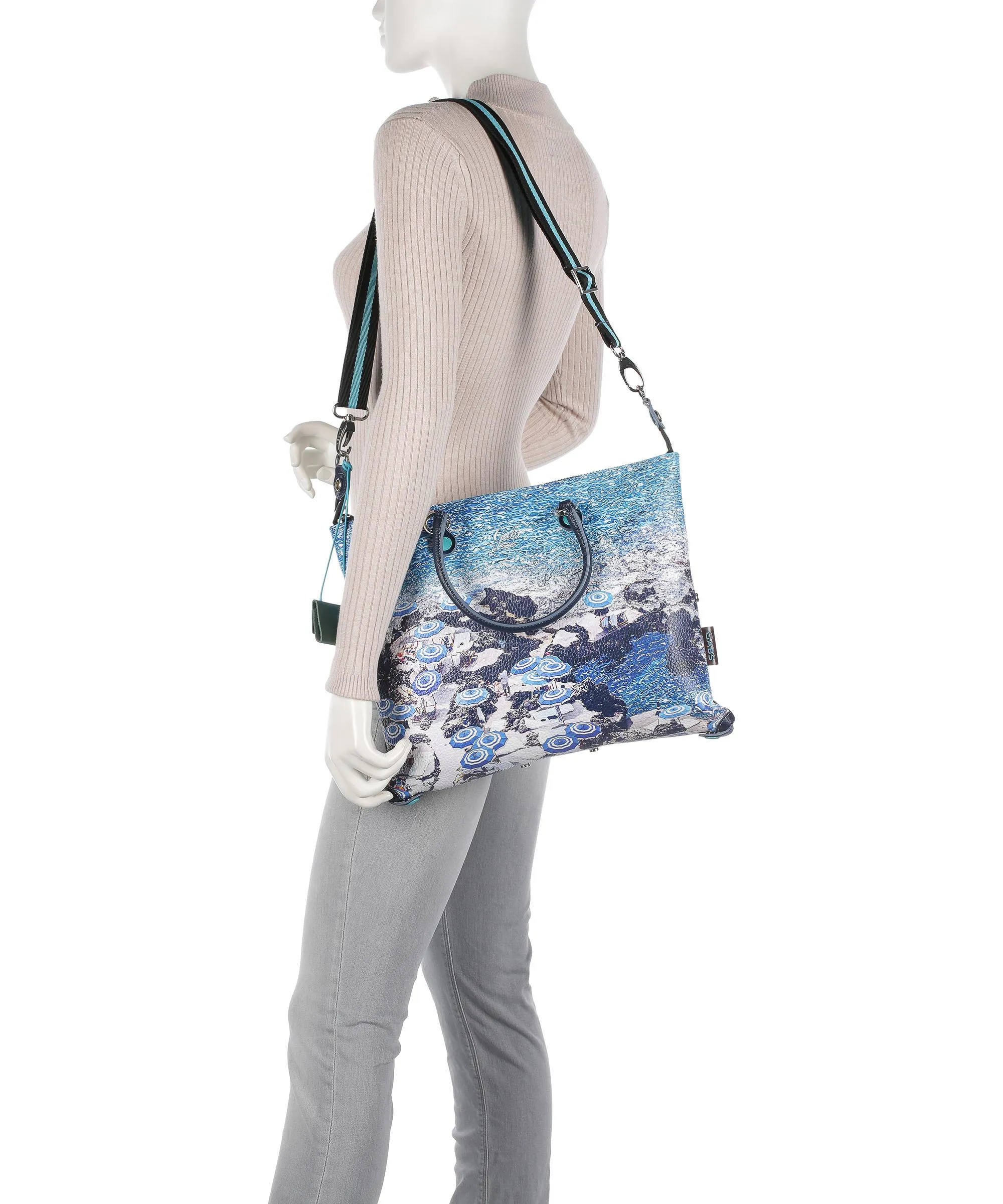  Gabs Trip G3 Plus Holiday Borsa a mano pelle di vitello grana multicolore  