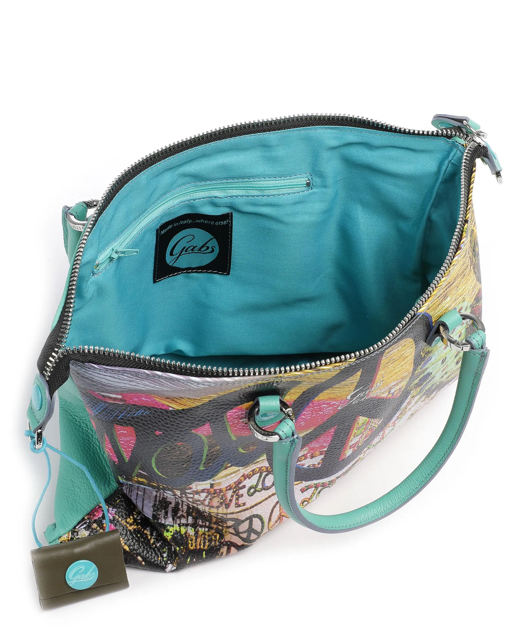  Gabs Trip G3 Plus Holiday Borsa a mano pelle di vitello grana multicolore  