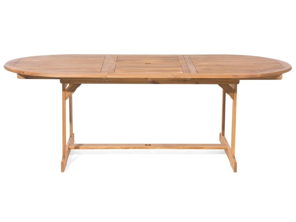 Garden Dining Set 8 Seater MAUI with Cushions Acacia Wood Blue