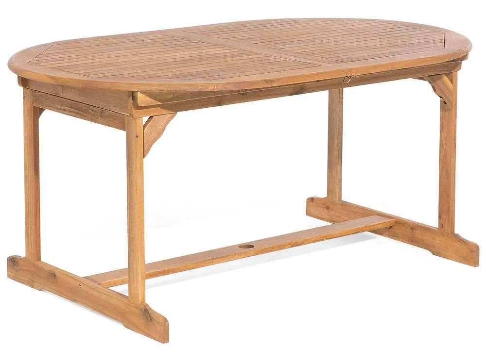 Garden Dining Set 8 Seater MAUI with Cushions Acacia Wood Blue
