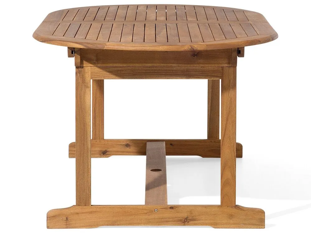 Garden Dining Set 8 Seater MAUI with Cushions Acacia Wood Blue