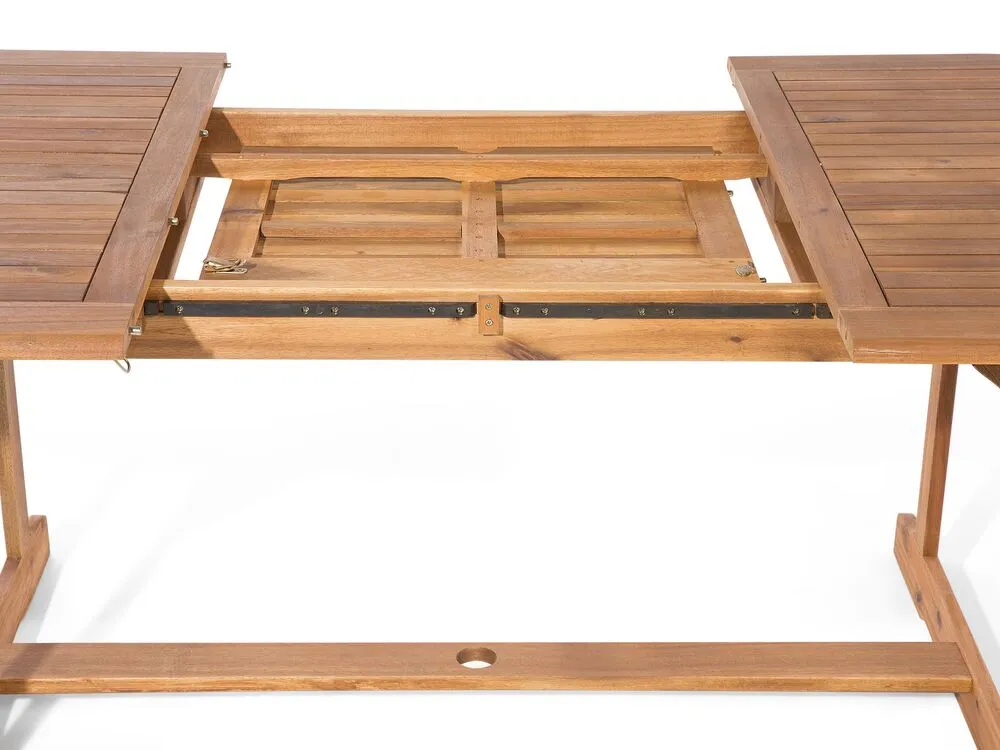 Garden Dining Set 8 Seater MAUI with Cushions Acacia Wood Blue