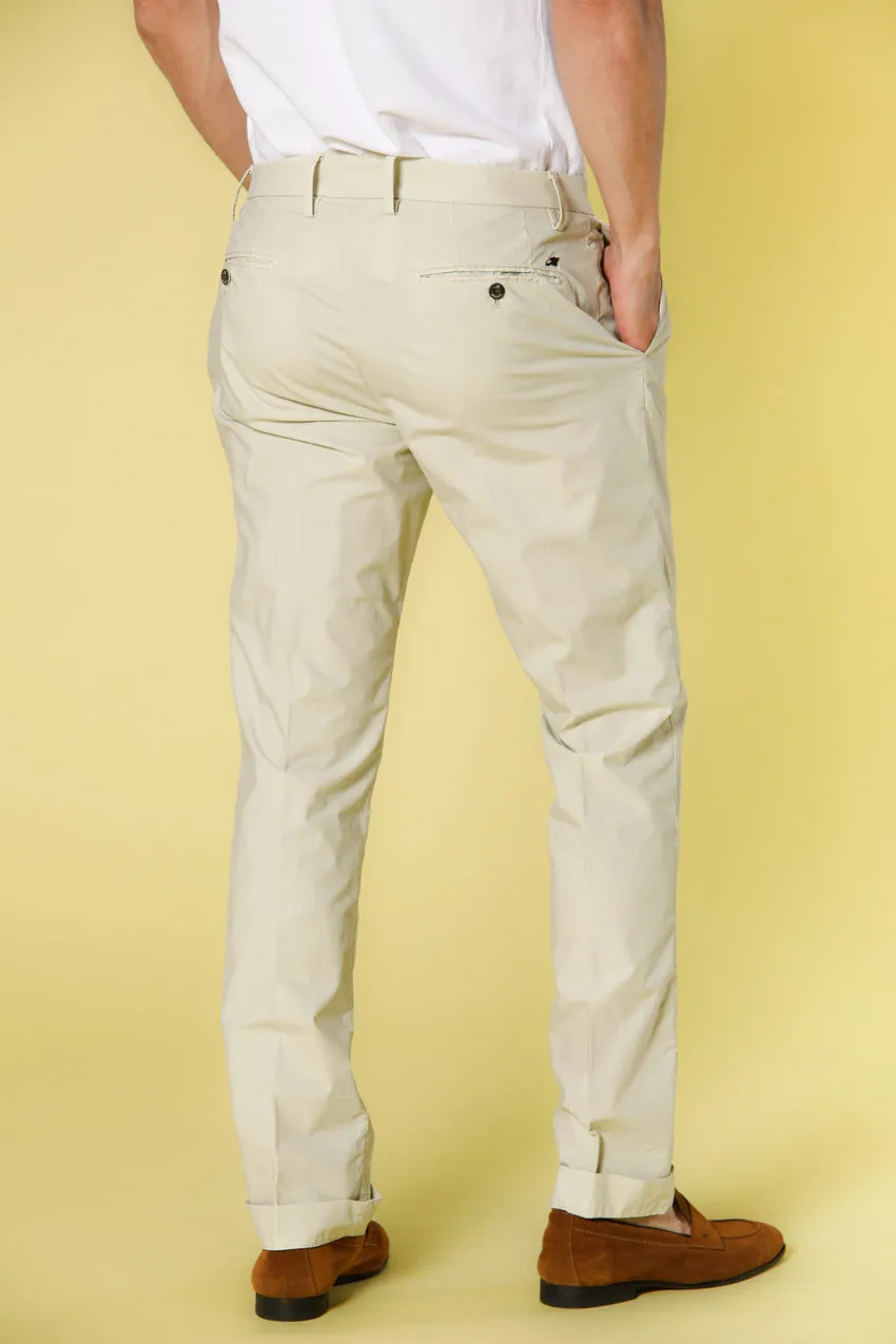 Genova Style pantalon chino homme en toile de parachute en tencel et cotone régulière