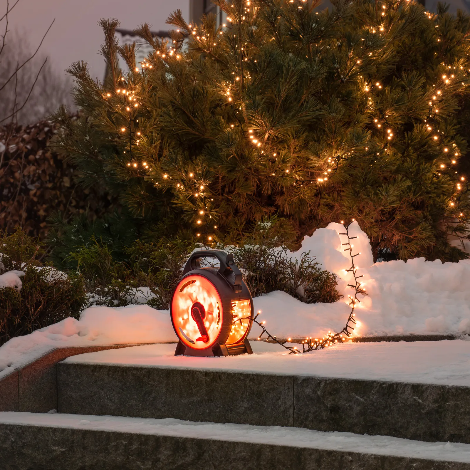 Ghirlanda luminosa LED Compact ambra 300 LED 6,58 m