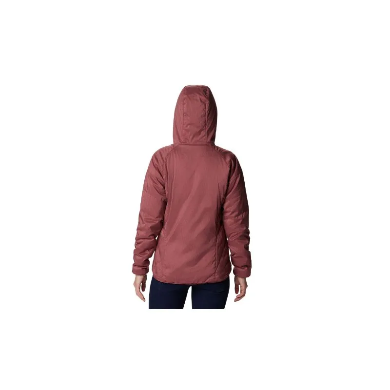 Giacca antivento con cappuccio da donna Columbia Kruser Ridge II Plush Softshell (Beetroot Heather)