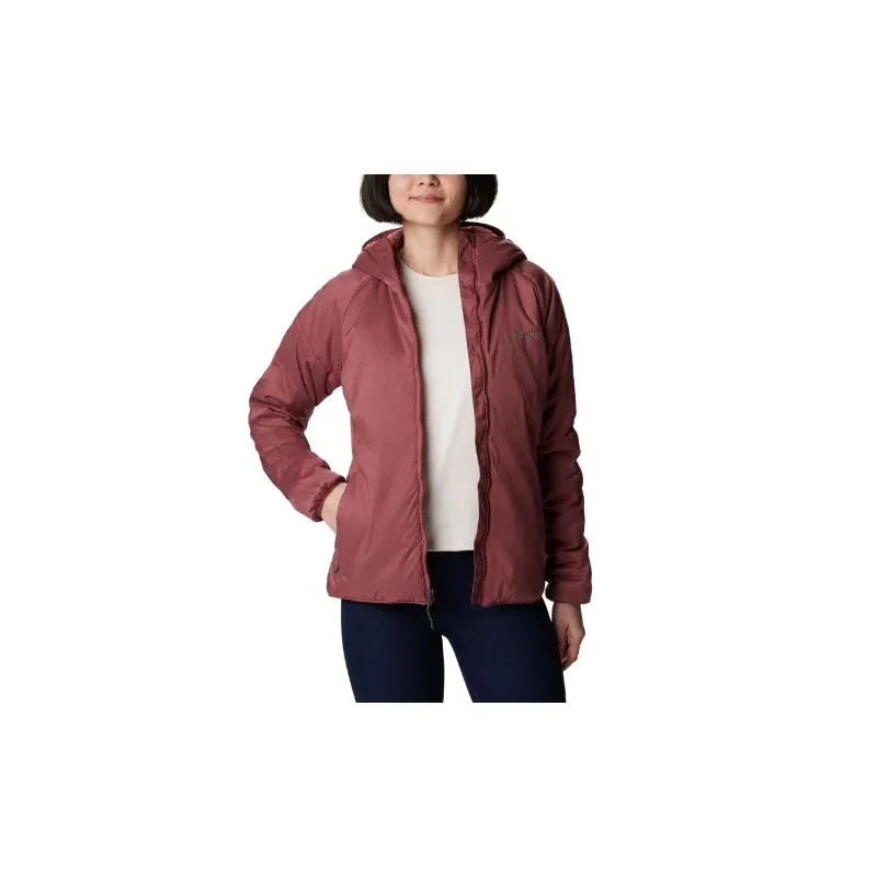 Giacca antivento con cappuccio da donna Columbia Kruser Ridge II Plush Softshell (Beetroot Heather)