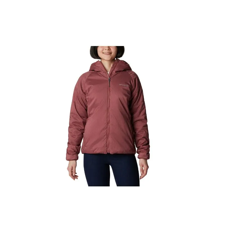 Giacca antivento con cappuccio da donna Columbia Kruser Ridge II Plush Softshell (Beetroot Heather)