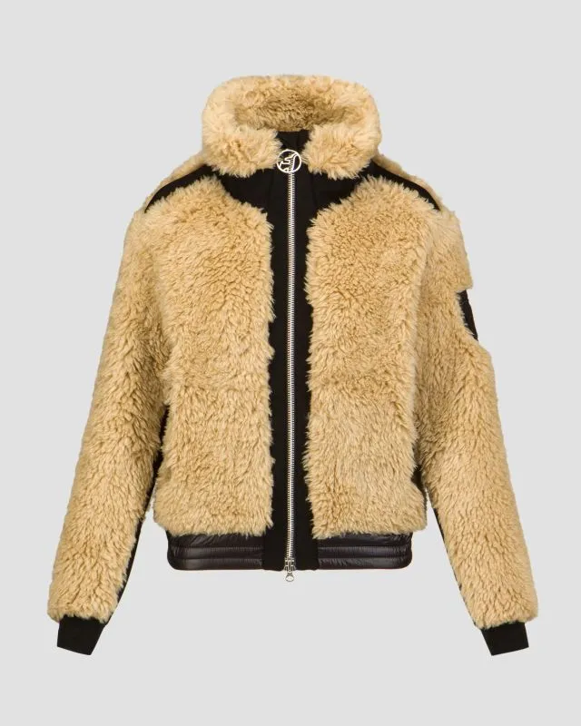 Giacca di pelliccia beige da donna Toni Sailer Madita