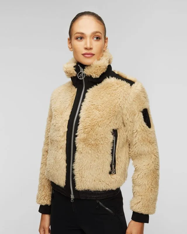 Giacca di pelliccia beige da donna Toni Sailer Madita