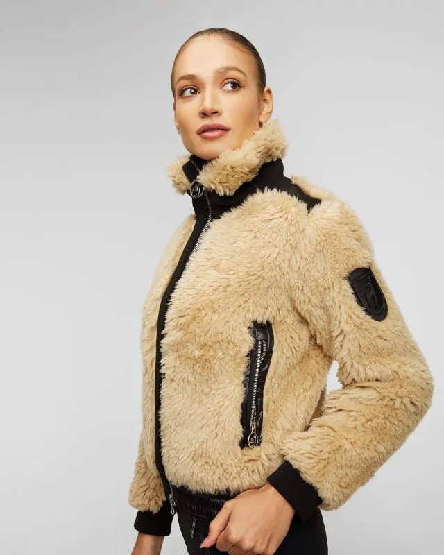 Giacca di pelliccia beige da donna Toni Sailer Madita