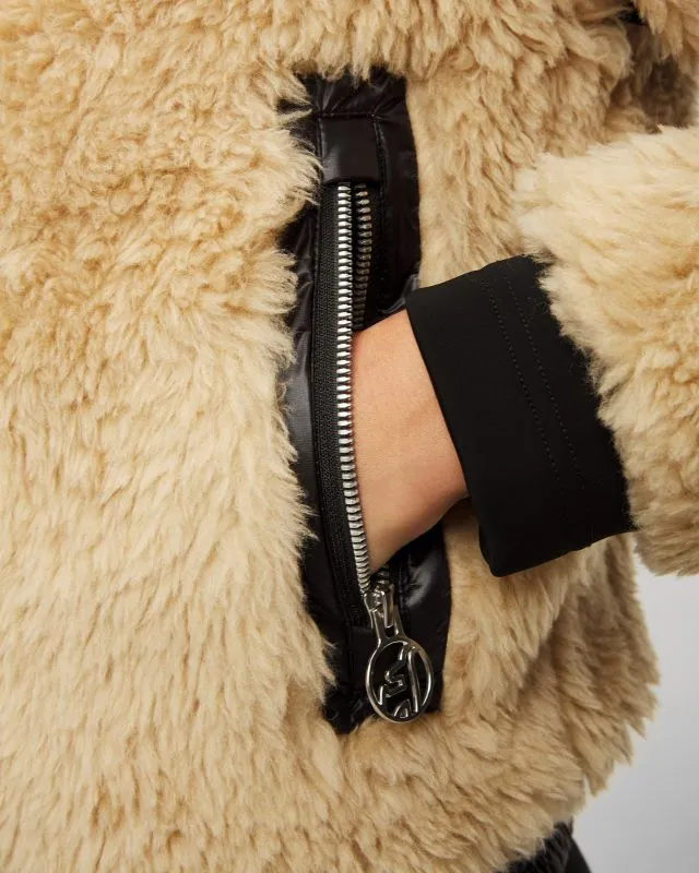 Giacca di pelliccia beige da donna Toni Sailer Madita