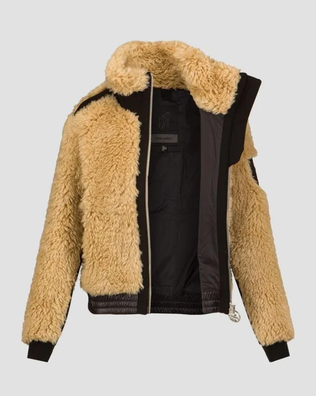 Giacca di pelliccia beige da donna Toni Sailer Madita