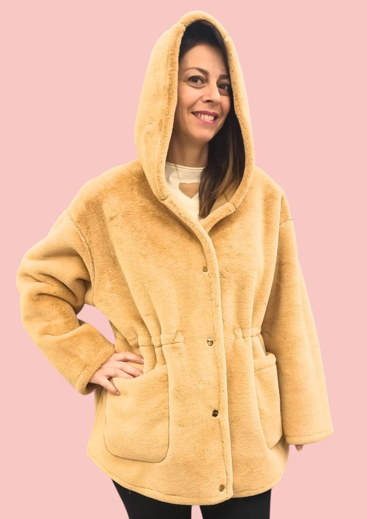 Giacca donna art: camilla ECOMONTONE REVERSIBILE