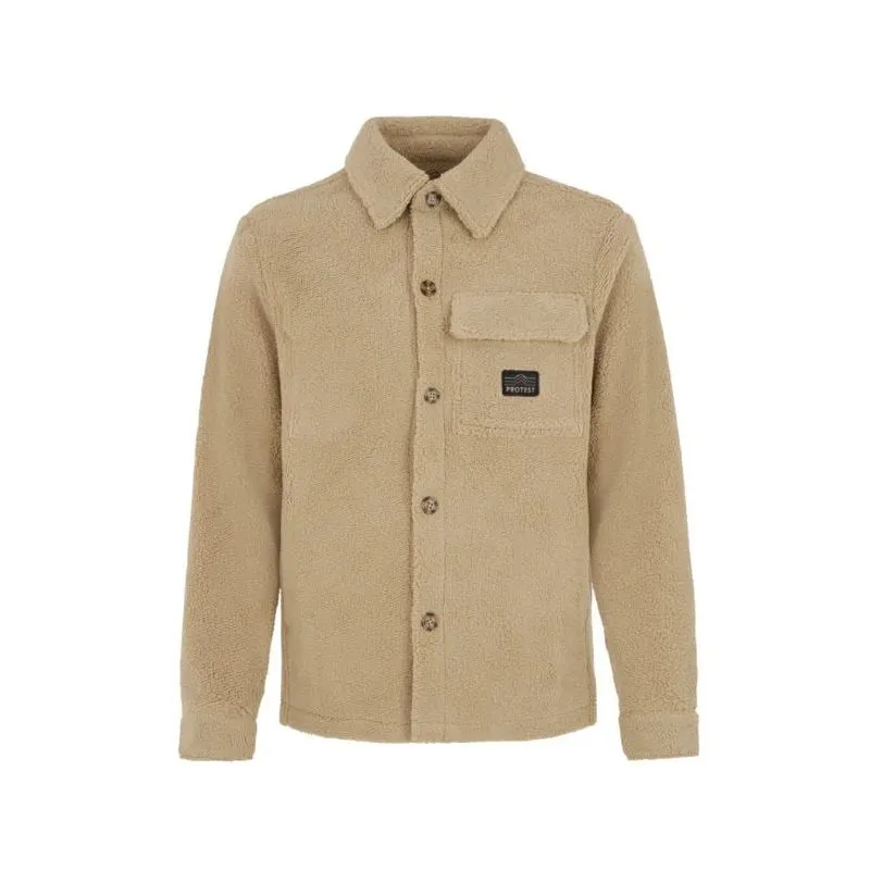 Giacca in pile da uomo Protest Camicia pesante Rundis (BambooBeige)