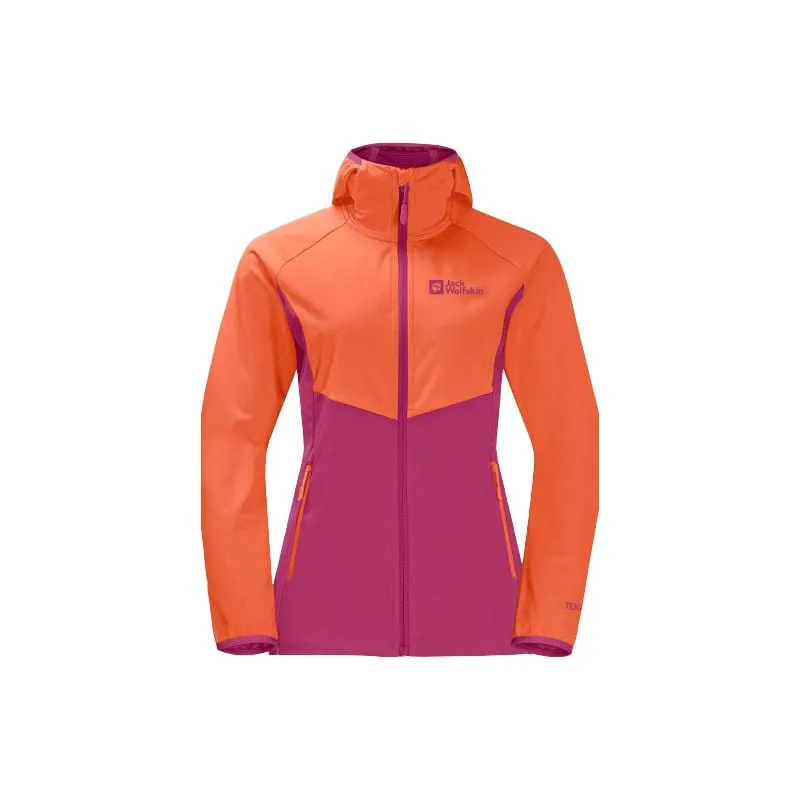 Giacca JACK WOLSKINS GO HIKE SOFTSHELL Donna (New Magenta)