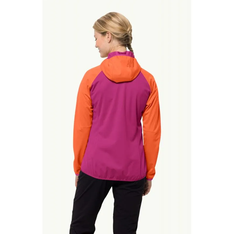 Giacca JACK WOLSKINS GO HIKE SOFTSHELL Donna (New Magenta)