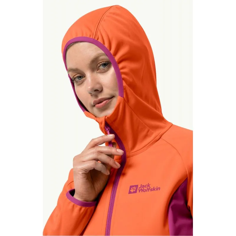 Giacca JACK WOLSKINS GO HIKE SOFTSHELL Donna (New Magenta)