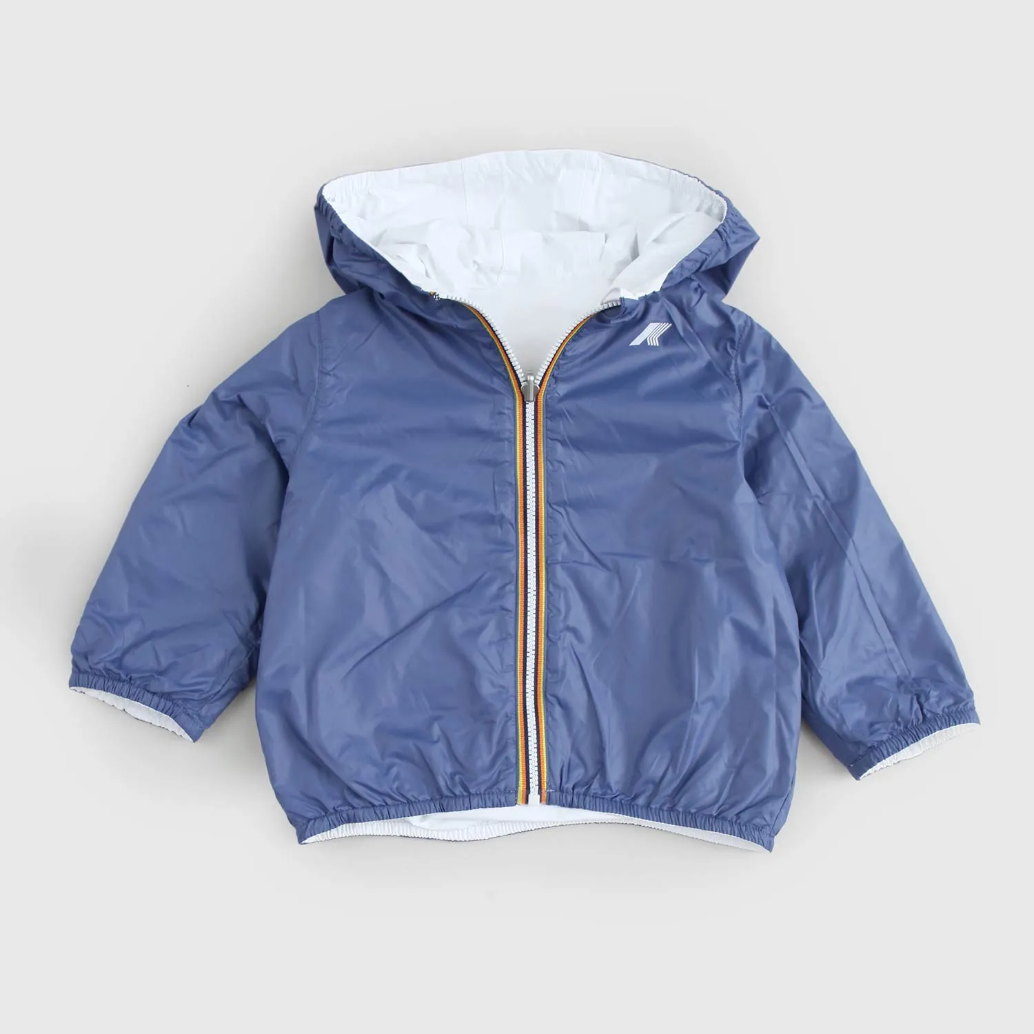 Giacca Reversibile Bianca E Blu Neonato