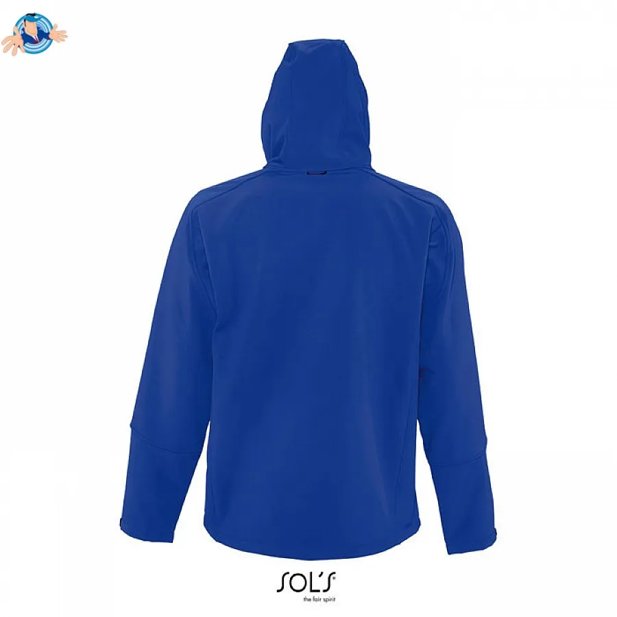 Giacca Softshell da uomo con cappuccio | personalizzabile con il tuo logo