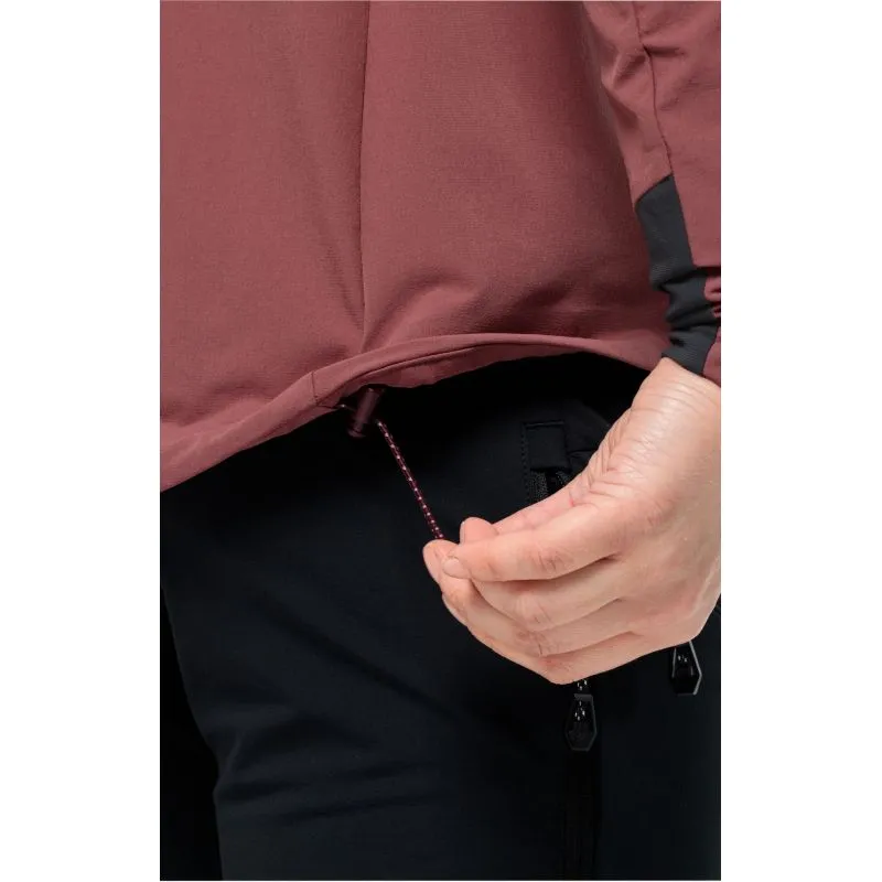 Giacca Softshell JACK WOLSKINS ALPSPITZE HOODY Donna (marrone scuro)