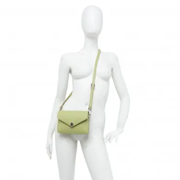  GIANNI CHIARINI Borsa tracolla Corallo in pelle Col. Verde