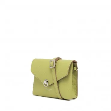  GIANNI CHIARINI Borsa tracolla Corallo in pelle Col. Verde