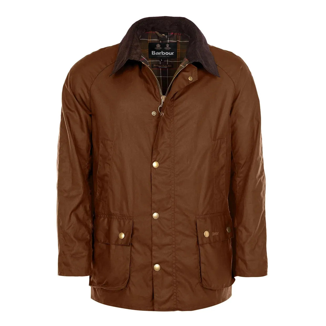 Giubbino Uomo Barbour Ashby Wax Marrone