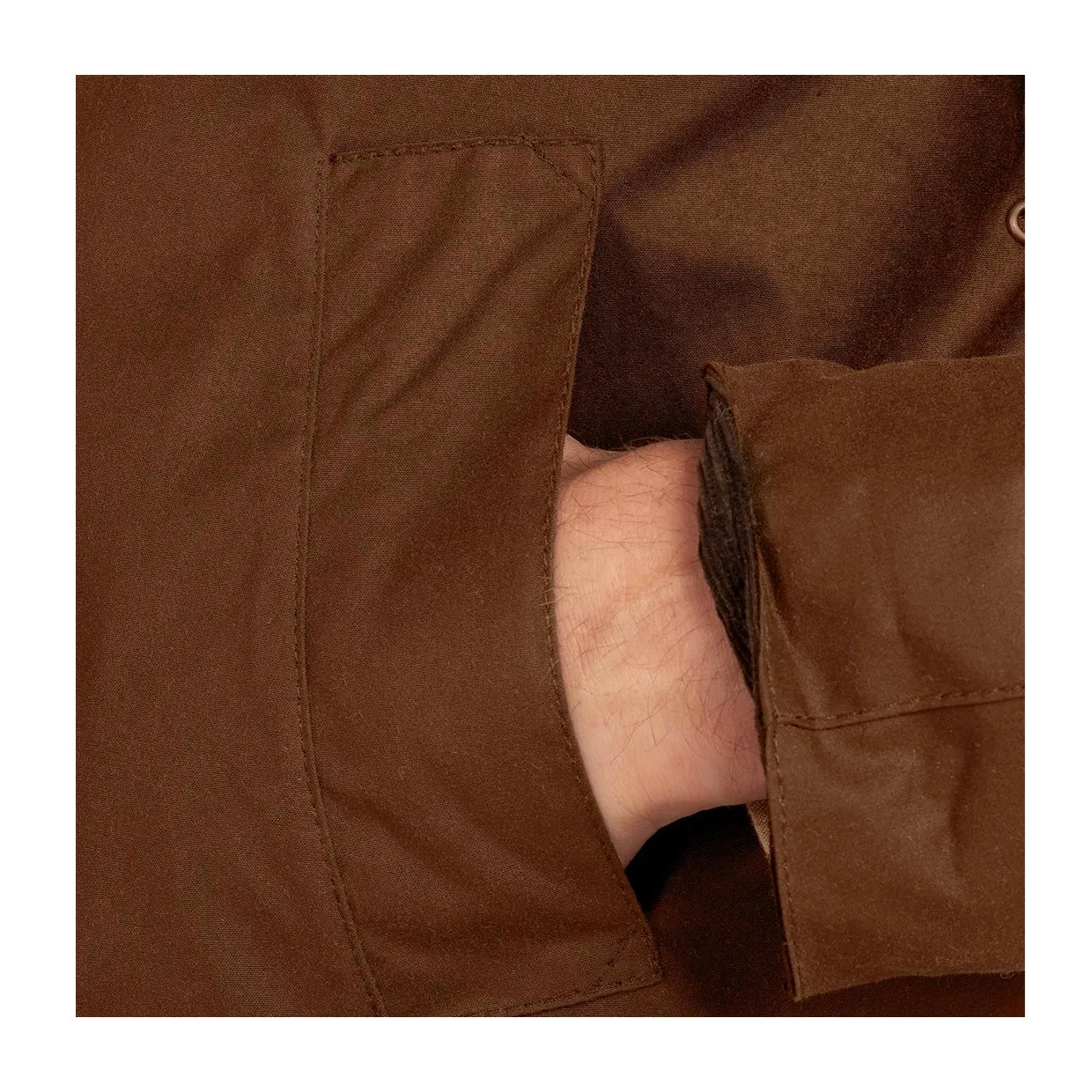 Giubbino Uomo Barbour Ashby Wax Marrone