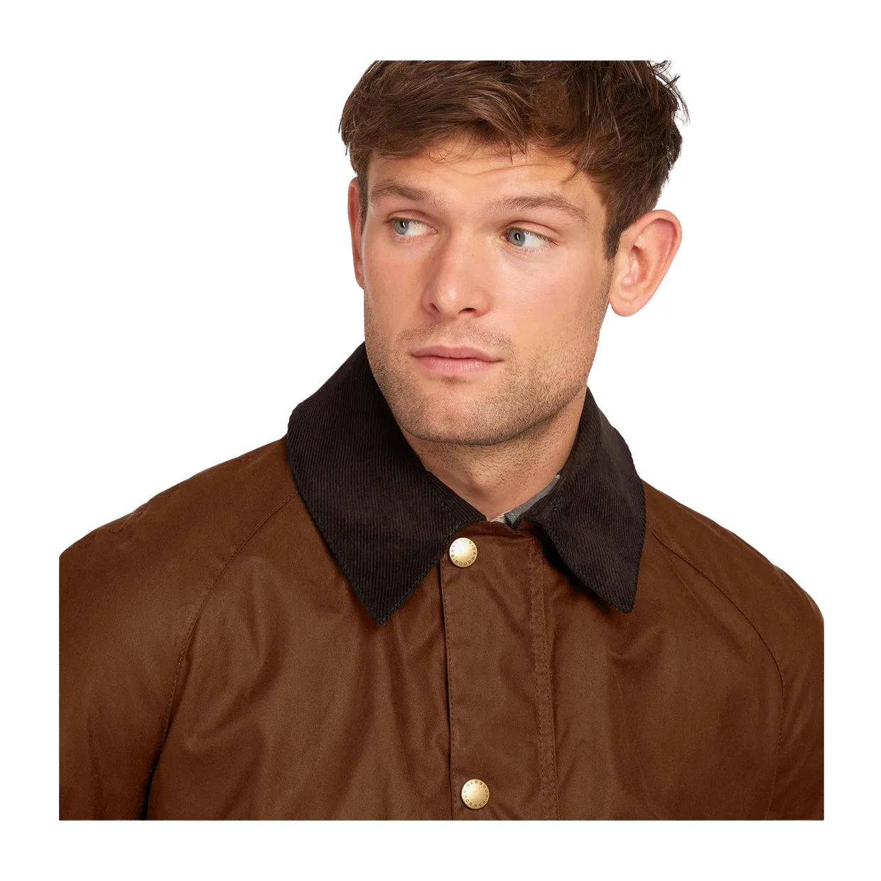 Giubbino Uomo Barbour Ashby Wax Marrone