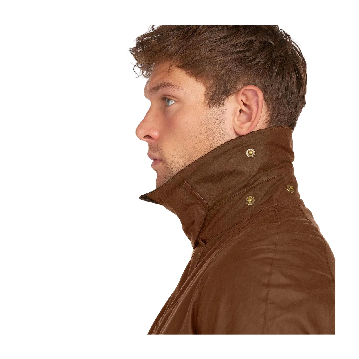 Giubbino Uomo Barbour Ashby Wax Marrone